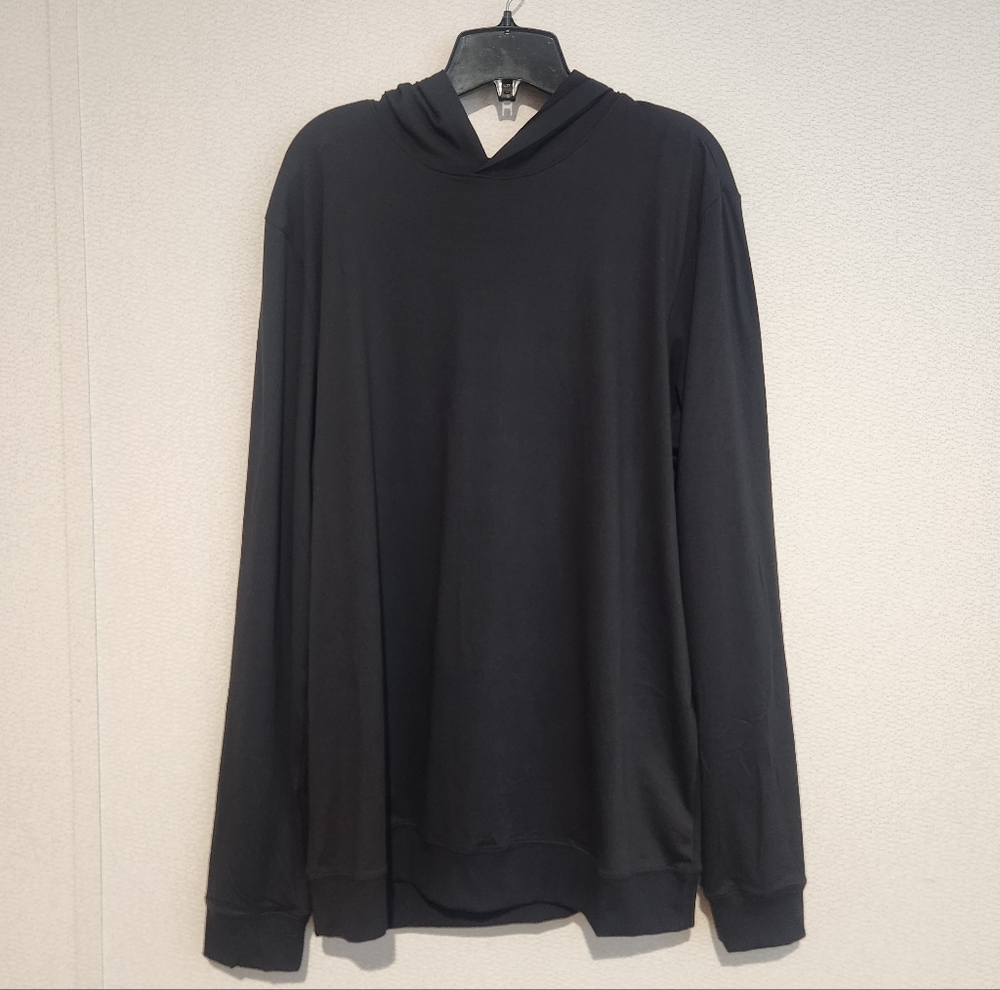SKIMS Outdoor Jersey Hoodie Mens Medium Black New